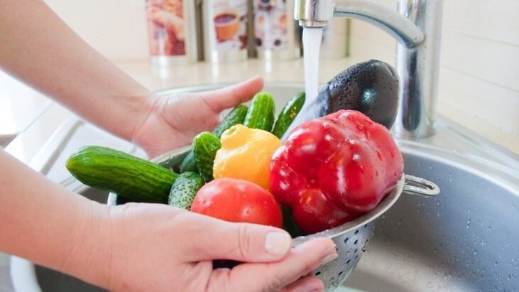 pranje povrća i voća kao preventivna mjera protiv parazita